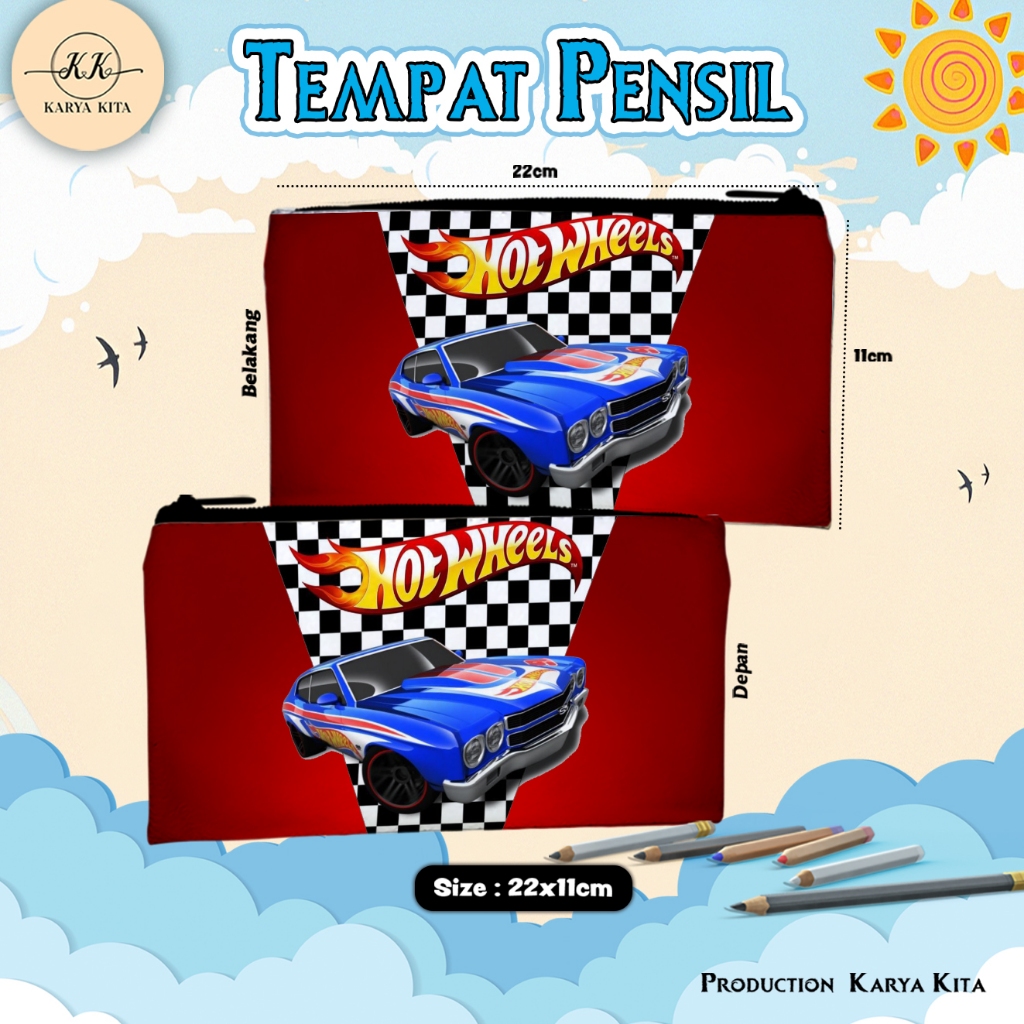

tempat pensil katalog hot wheels kode 05