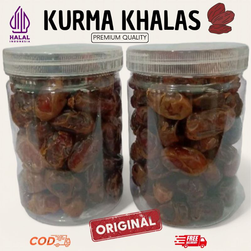 

Kurma Khalas Fress Kering Kemasan Toples 800 ml