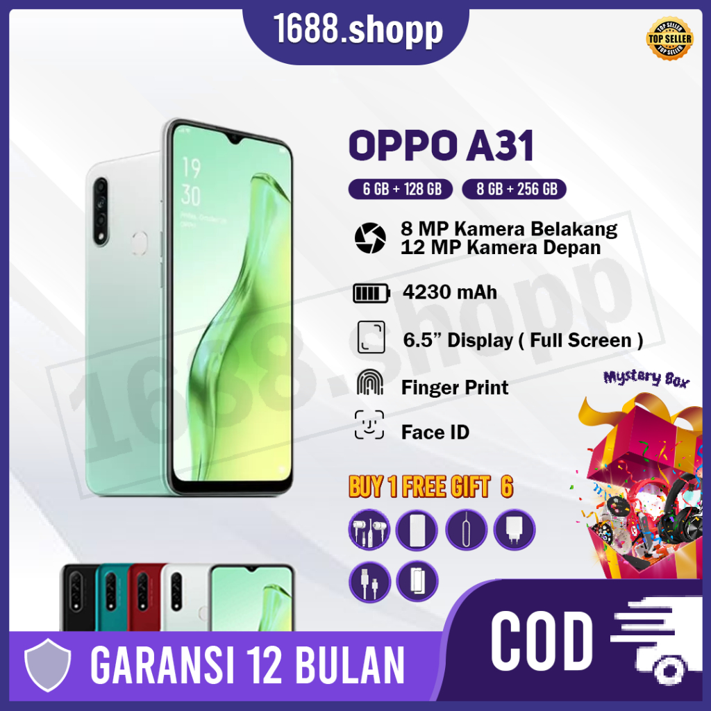 Hp OPPO A31 RAM 8/256GB 4G LTE