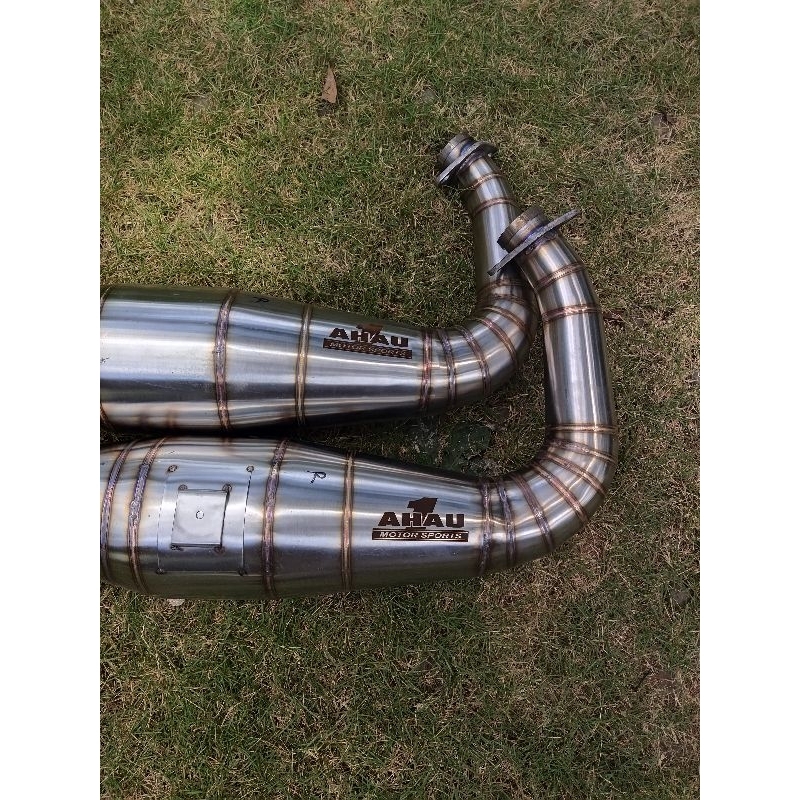 LAMBUNG /PERUT KNALPOT AHAU STENLESS NINJA R SS RR BAYAR DITEMPAT