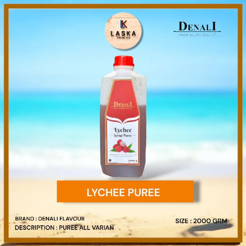 

Lychee Puree Merk Denali 2 liter - Denali Lychee Puree - Concentrate lychee