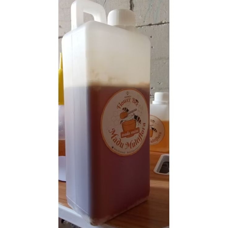 

Madu Nektar Murni Asli Multiflora Sengon original berat 1 KG