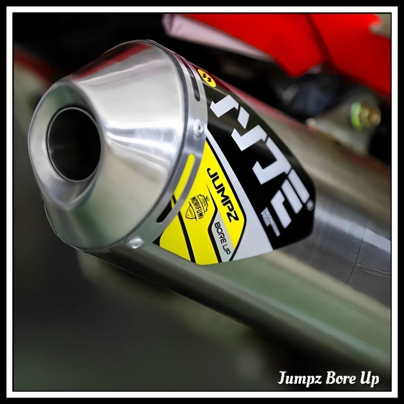 Knalpot NORIFUMI Jumpz Bore Up Semi Bending KLX140 KLX150 CRF150L WR155 DTRACKER150