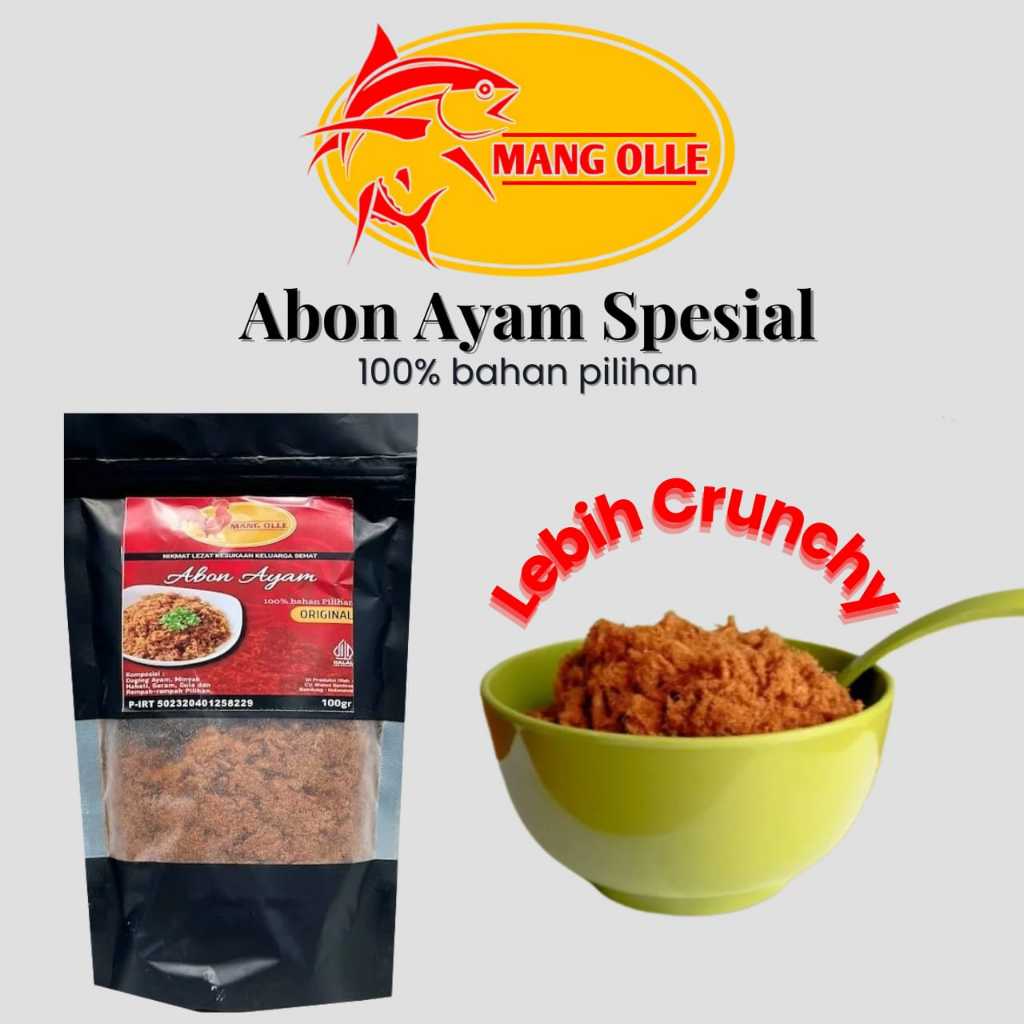 

Abon Ayam Original Crunchy 100gr dengan Bumbu Rempah