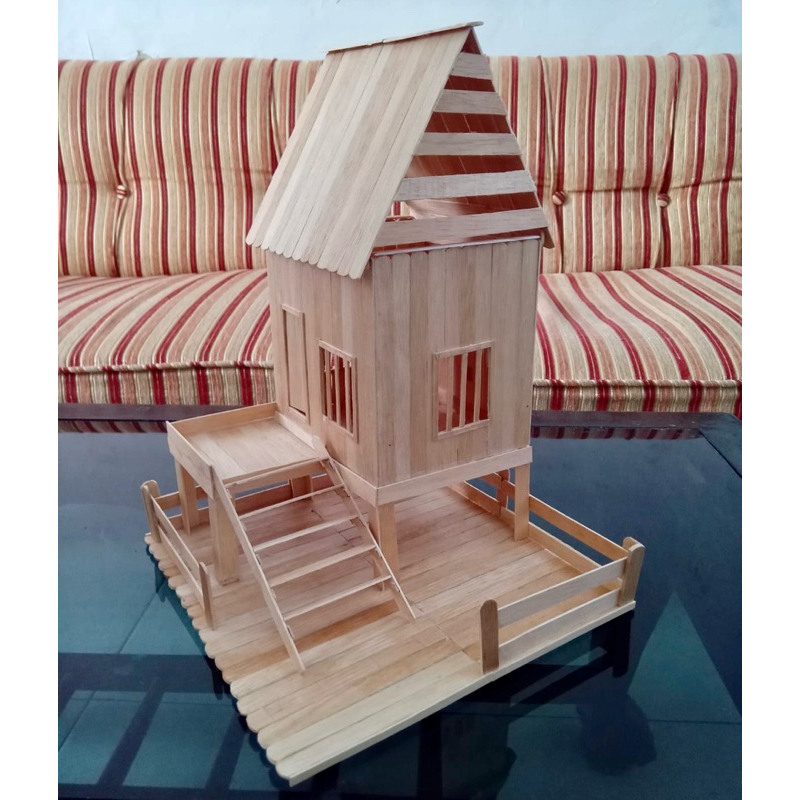 Rumah adat sunda jawa barat stik es krim