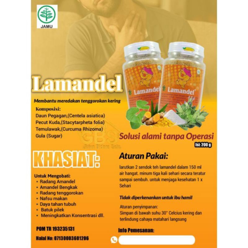 

SHS ~ [GBS] Lamandel Botol Untuk Solusi Amandel Membantu Meredakan Tenggorokan kering