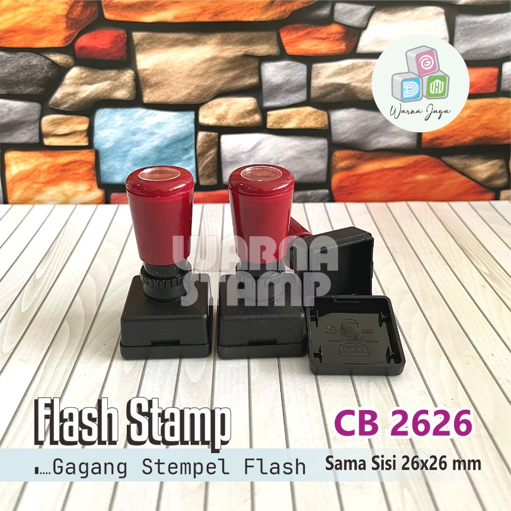 

Gagang Stempel Flash 2626 mm / Paket 1 Biji / Gagang Stamp Flash Sama Sisi / Hanya Gagang Saja