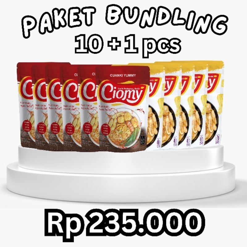 

PAKET HEMAT PISAN 10 pcs Ciomy Cuanki gratis 1