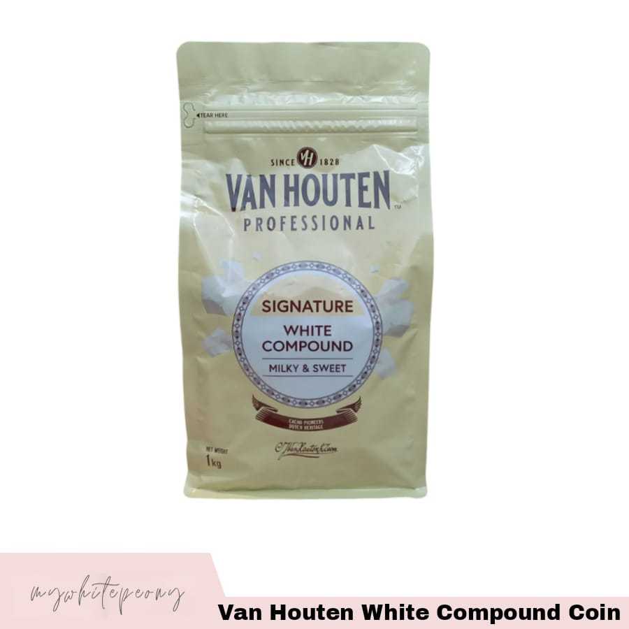 

Van Houten White Compound Coin Kemasan Repack 500 Gram