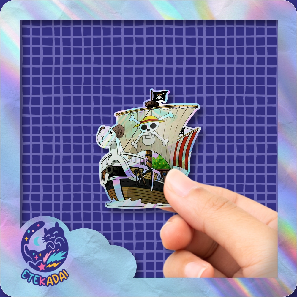 

Stiker Hologram Anime One Piece Going Merry 2