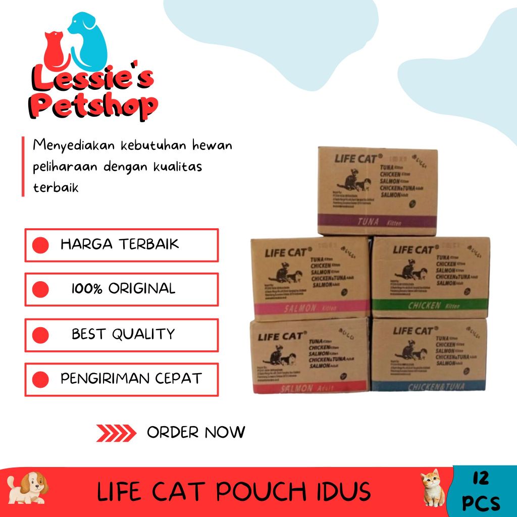 Makanan Basah Life Cat Pouch Sachet 24pcs 1 box / Wet Food