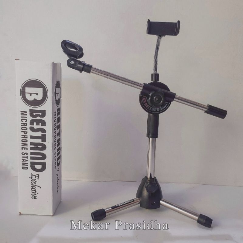 Stand Mic Pendek Stand Mic Stainless Steel Stand Mic Hadroh Stand Mic Double Holder Stand Mic BESTAN