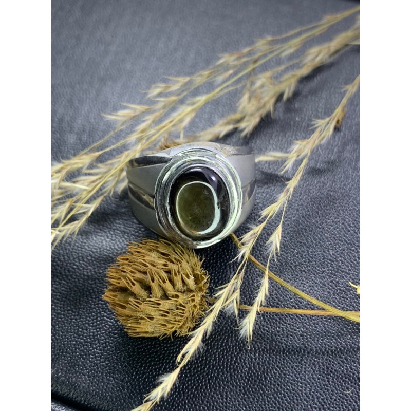 BLACK SAFIR STAR RING MONEL