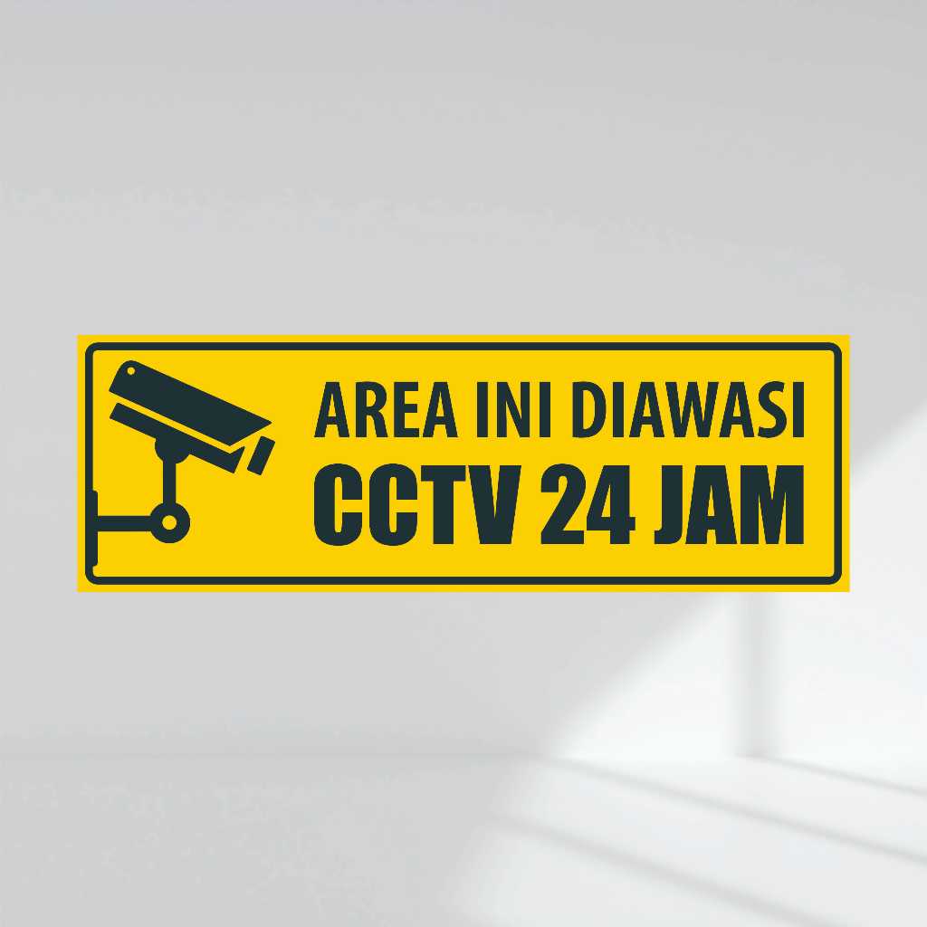 

STIKER AREA DIAWASI CCTV 24 JAM - PRINT UV