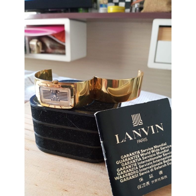 Vintage Lanvin Montre Bracelet Vers 1970