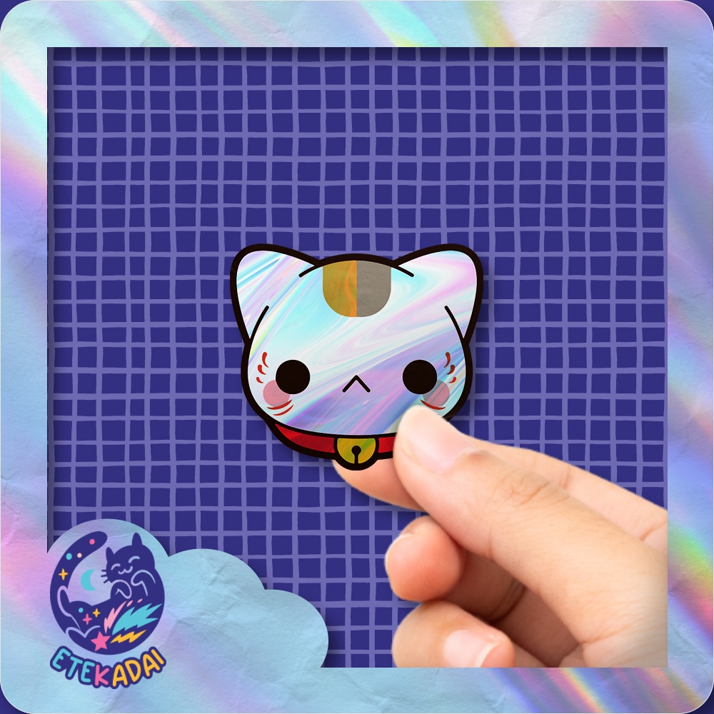 

Stiker Hologram Anime Natsume Yuujinchou Nyanko Sensei 2