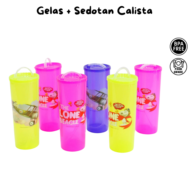 GELAS SEDOT CALLISTA/GELAS KAMI TUTUP SEDOT CALLISTA GELAS PLASTIK SEDOTAN KAMI CALISTA