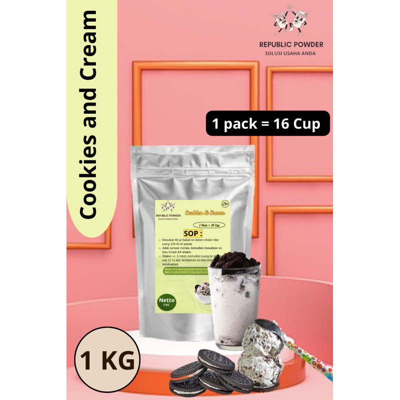 

COOKIES AND CREAM 1 KG PREMIUM POWDER DRINK