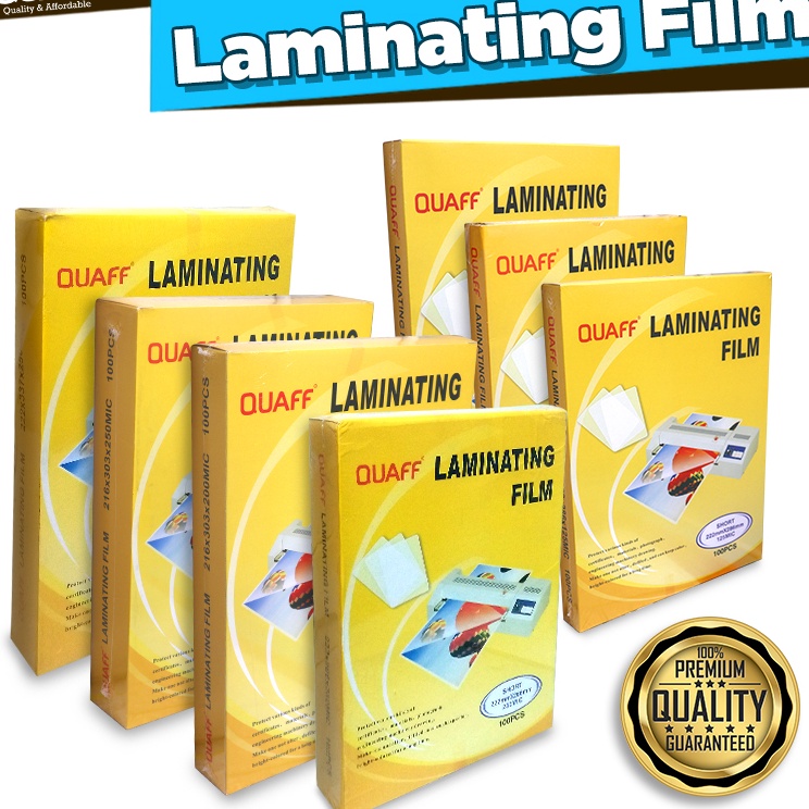

CJV7U7375 Plastik Laminating FIlm A4 Size 381125 micron 1 PCS GrakitecQuaff Brand