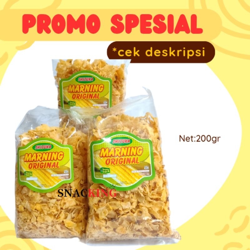 

SNACKING MARNING JAGUNG GEPENG ORIGINAL SHIZUKA 200 GRAM CEMILAN KERIPIK