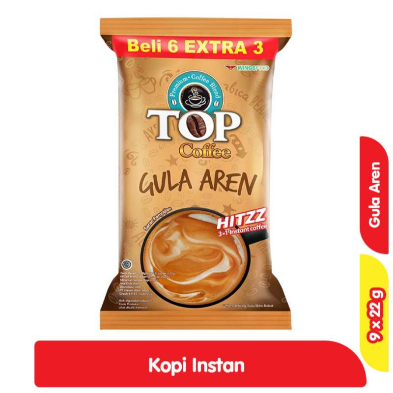 

TOP Coffee Instant Gula Aren 9 x 22 g