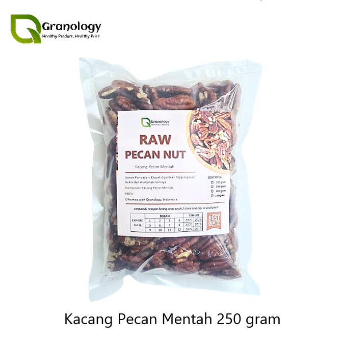 

(RAW) Kacang Pecan Mentah / Raw Pecan Nut - 250 gram