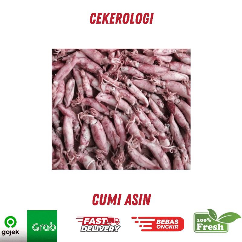 

Cumi Asin 500gr / Cumi Asin / Cumi Asin Fresh Berkualitas / Cumi / JABODETABEK / Seafood