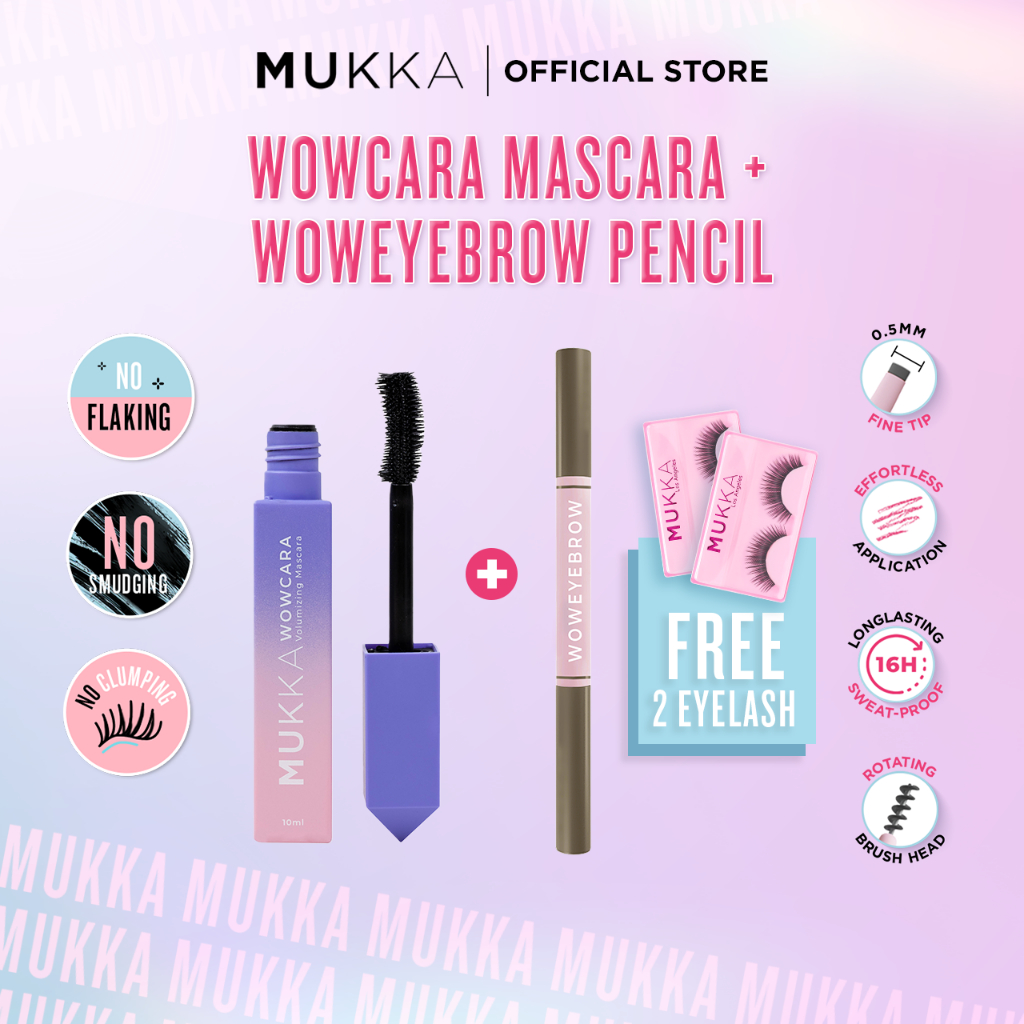 [PACKAGE] Mukka - Wowcara Mascara + Woweyebrow Pencil