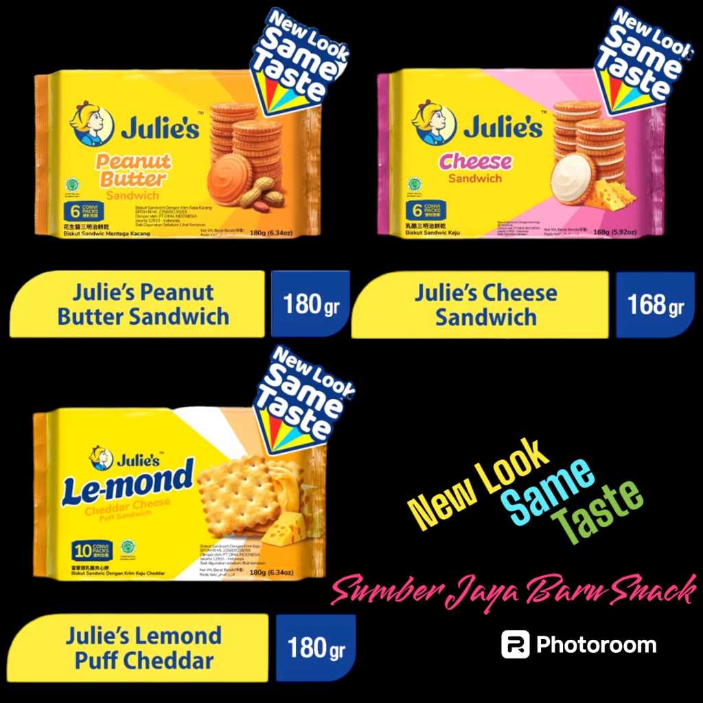 

Julie's Peanut Butter Sandwich | Isi 1 Pack @ 180 g | Julies