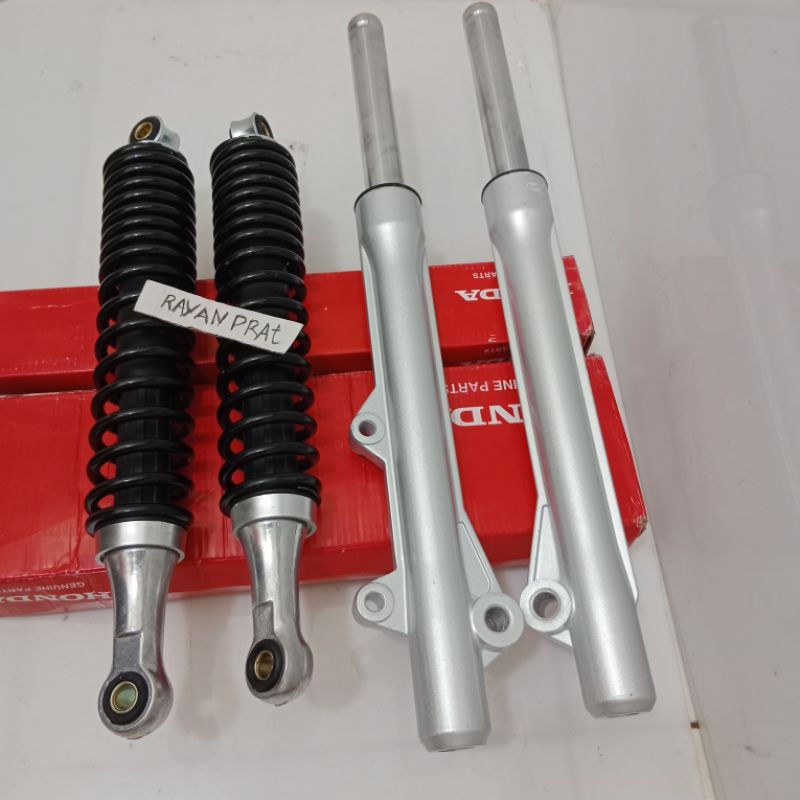 Shock depan+belakang Supra x 125 old Supra x 125 old komplit kph