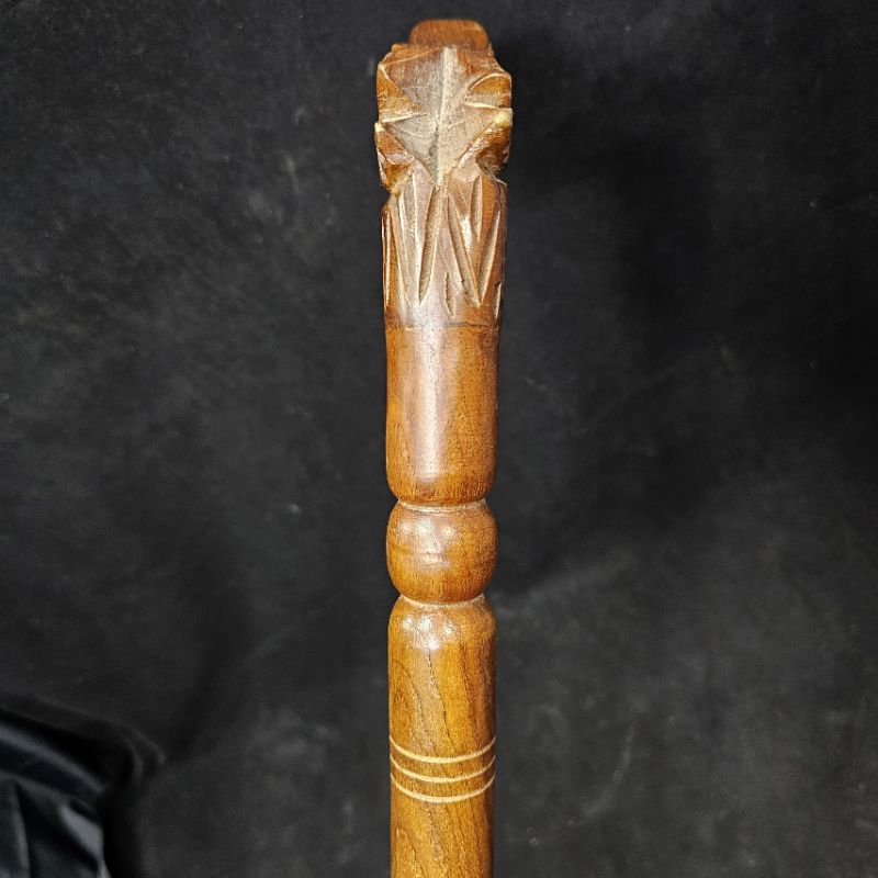 Tongkat Kayu Jati Ukir Naga