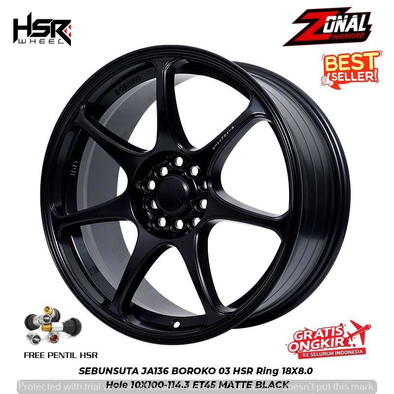 VELG RACING HSR SEBUNSUTA RING 18 UNTUK ALTIS YARIS CROSS CIVIC CAMRY INNOVA