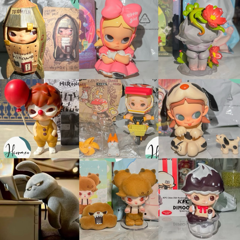 [UPDATED] gabungan blind box pop mart 52 toys hacipupu Hirono Zsiga nook Dimoo pop mart the conjurin