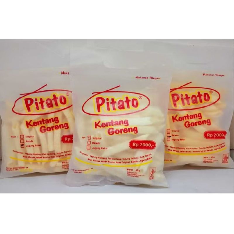 

Pitato Kentang Goreng 40gr