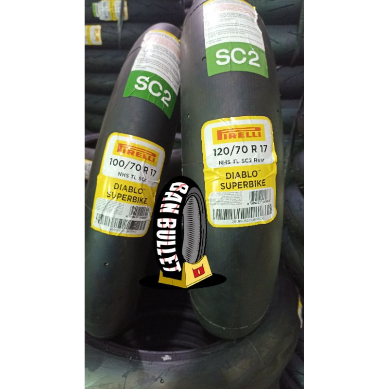 BAN PIRELLLI DIABLO SUPERBIKE 100/70 R 17 & 120/70 R 17