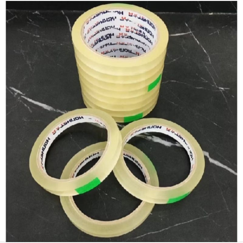 

LAKBAN BENING ISOLASI HONHSTAR 12mm/72yr SATUAN / ISI 12 ROL MURAH