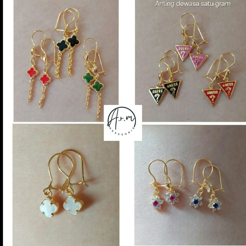 Anting Hook Dewasa Emas Muda 1 gram