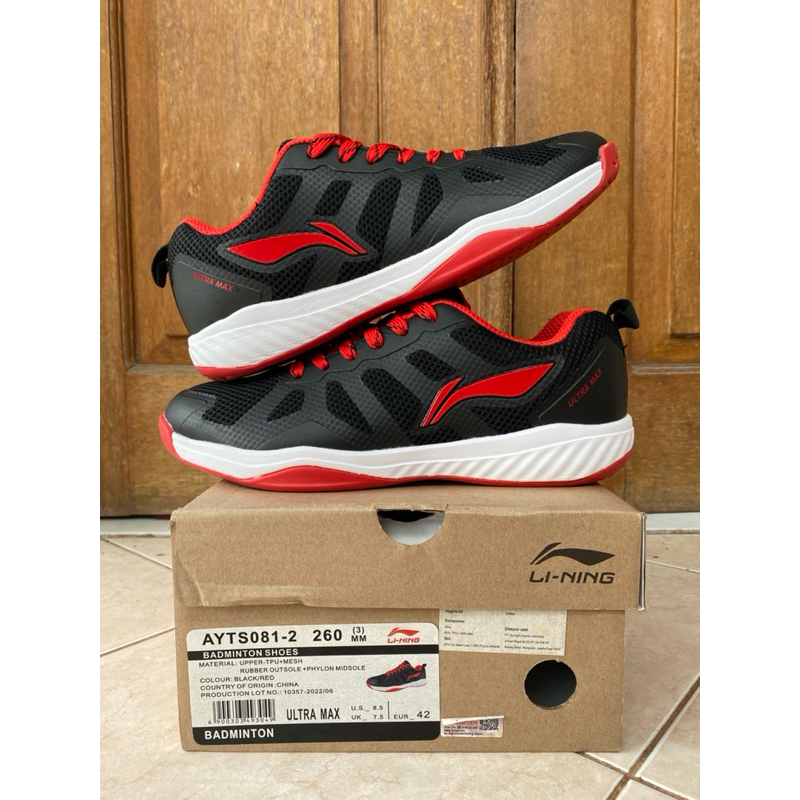 Sepatu Badminton Lining Ultra Max Bekas Seken