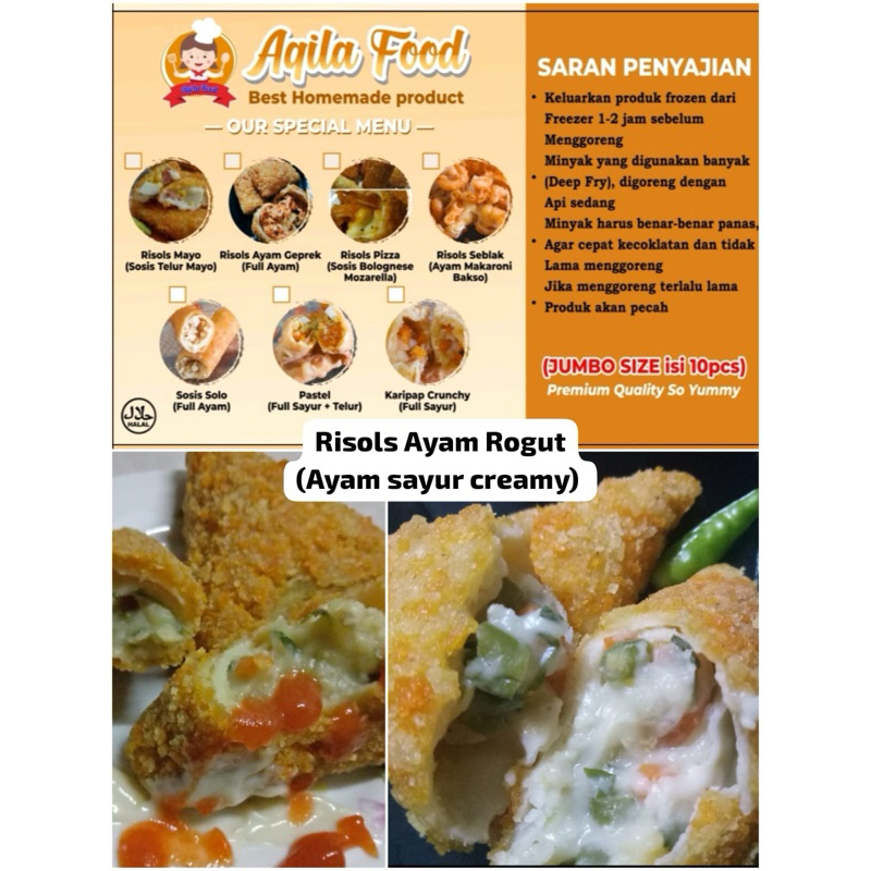 

Risols ayam rogut isi 10