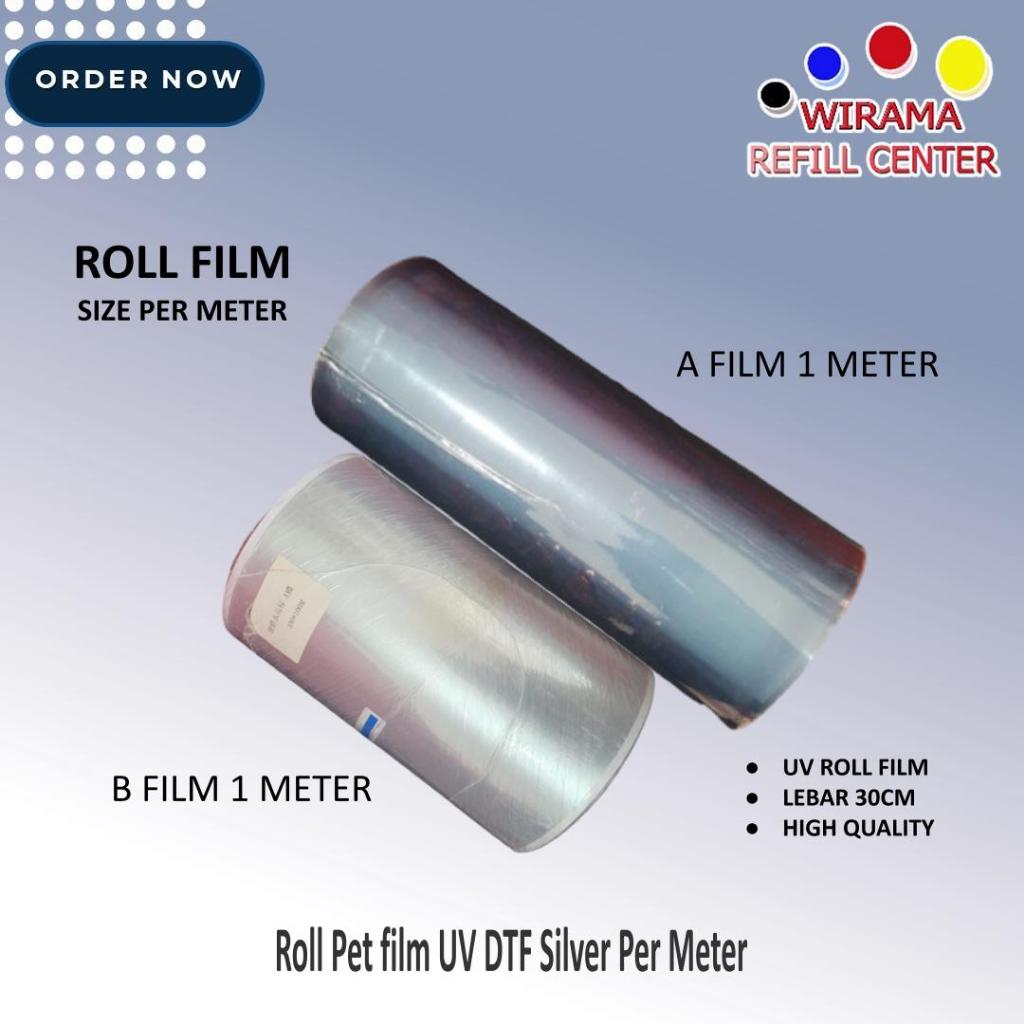 

Roll Pet film UV DTF Silver Per Meter