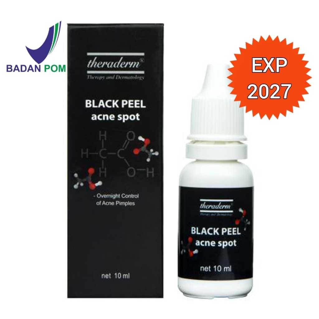 Theraderm Black Peel Acne Spot Totol Jerawat Ampuh Ori Korea POM 10mL