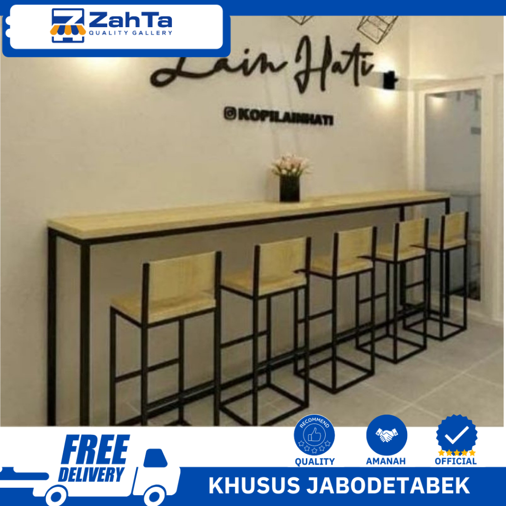 ZAHTA - MEJA MINI BAR MEJA PAKET KURSI CAFFE