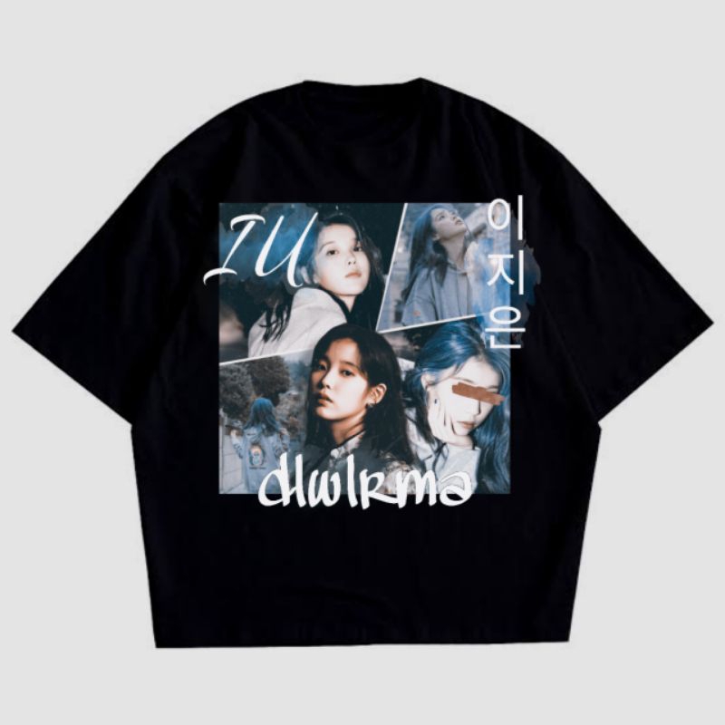 Kaos IU Lee Ji Eun Kpop Streetwear Tshirt