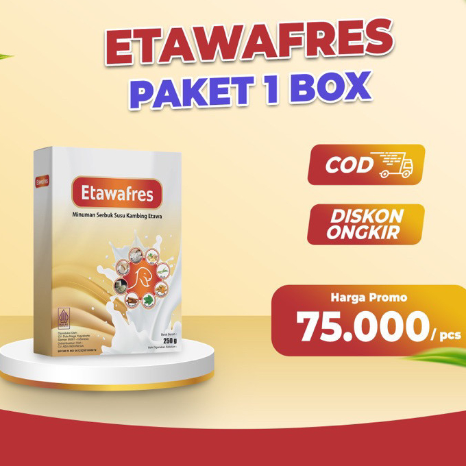 

Etawafres | Susu Kambing Etawa & Krimer Nabati Isi 250gr Susu Original