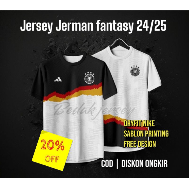 [ Fantasy ] Jersey Bola Jerman/Jersey Jerman 24/25 Free Nameset