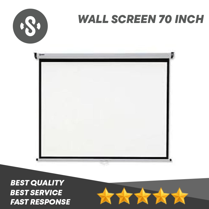 LeTaec Layar Proyektor 70 inci Wall Screen Dinding