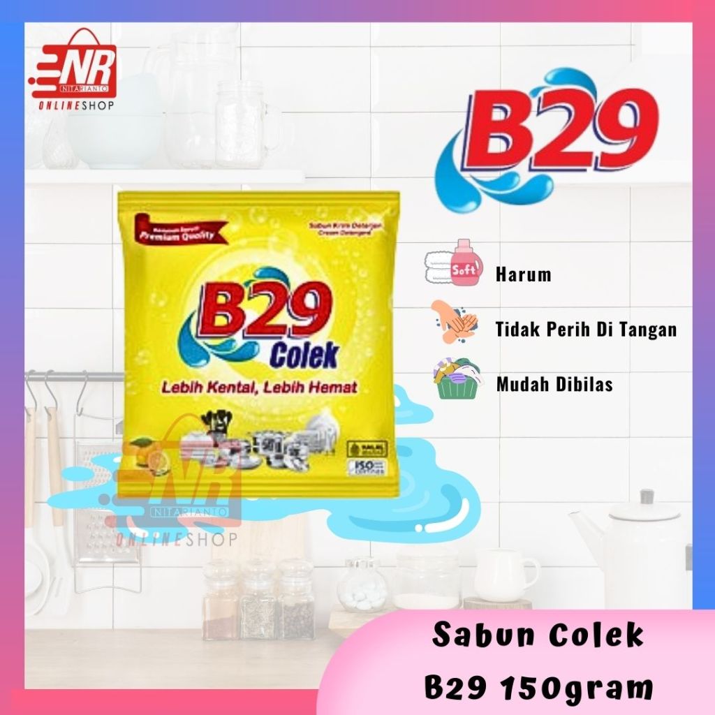 Sabun Colek B29 150Gram - Sabun Colek Serbaguna - Sabun Cuci Baju - Sabun Cuci Piring Peralatan Dapu