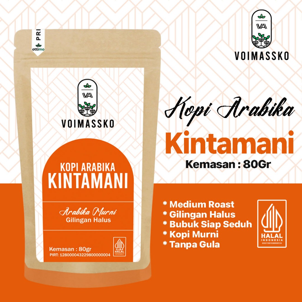 

KOPI BUBUK ARABICA KINTAMANI MURNI ASLI BALI KEMASAN 80GR