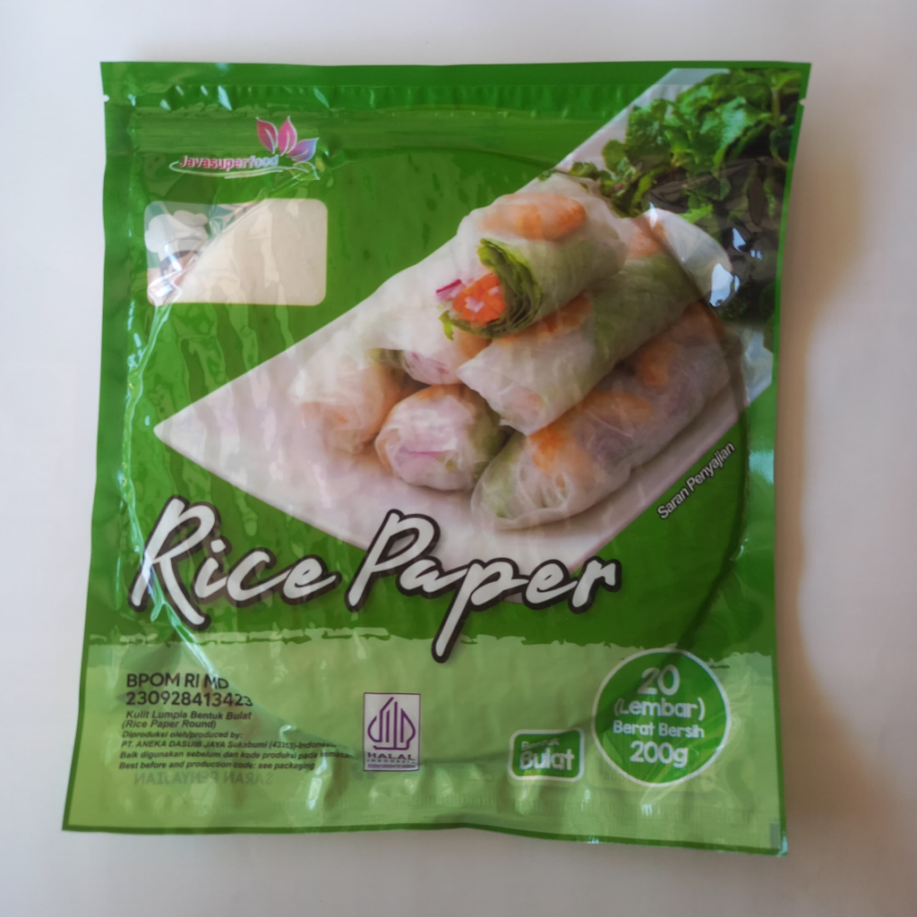 

Rice Paper Bulat 200g 20lembar / Kulit Lumpia Vietnam