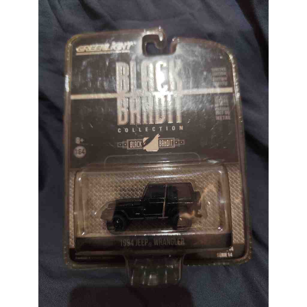 Greenlight Diecast Black Bandit Series 14 1994 Jeep Wrangler